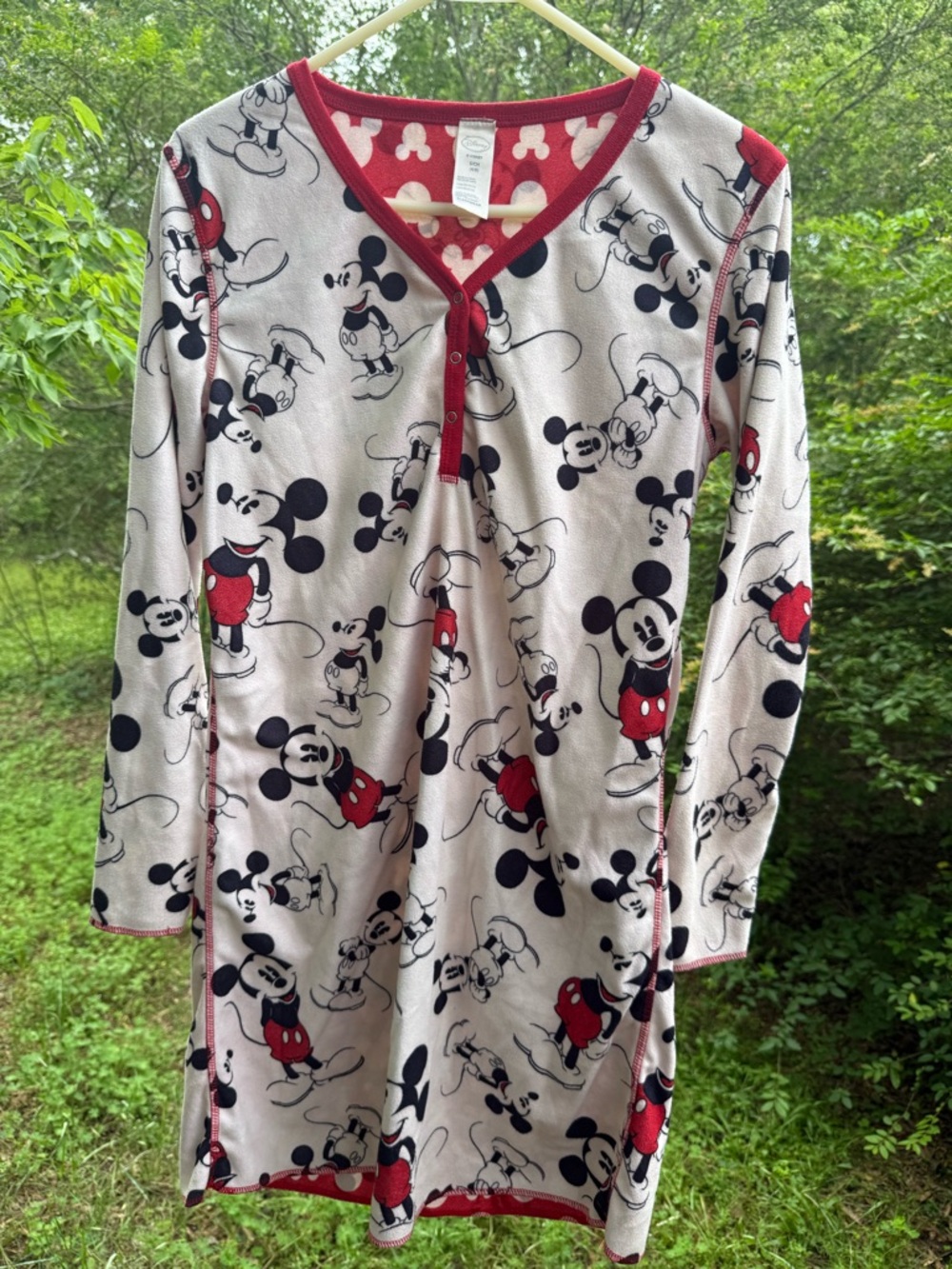 Disney Mickey Mouse Child's Size Nightgown Size S/CH (4/6) flannel